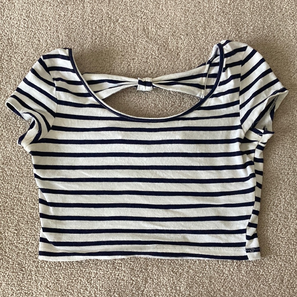Charlotte Russe striped crop top size small